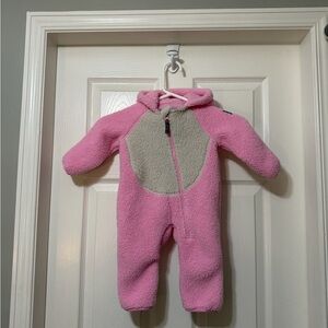 Ripzone infant fleece bunting suit euc 0-3 months